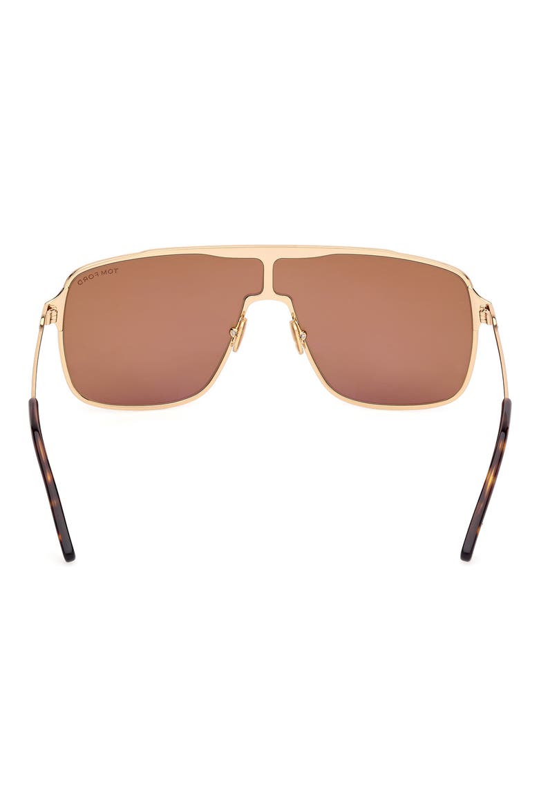 Zappa 69mm Oversize Navigator Sunglasses, Alternate, color, SHINY DEEP GOLD / BROWN
