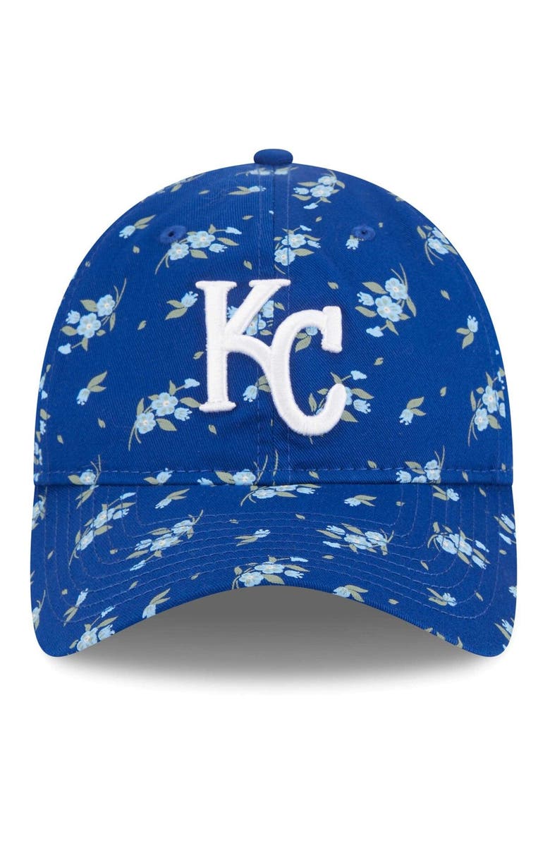 New Era Youth New Era Royal Kansas City Royals Bloom 9TWENTY Adjustable Hat, Alternate, color, 