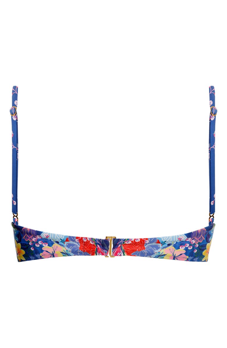 Agua Bendita Piper Vessel Underwire Bikini Top, Alternate, color, Blue