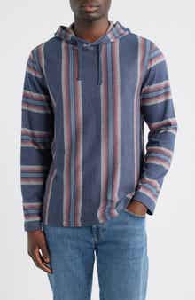 Faherty Legend Stripe Organic Cotton Blend Hoodie