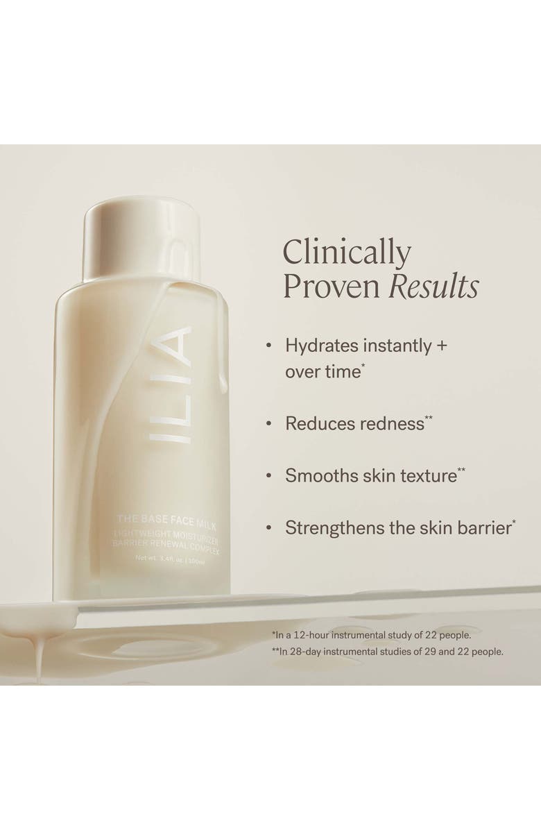 ILIA The Base Face Milk Essence & Lightweight Moisturizer with Hyaluronic Acid, Alternate, color, 