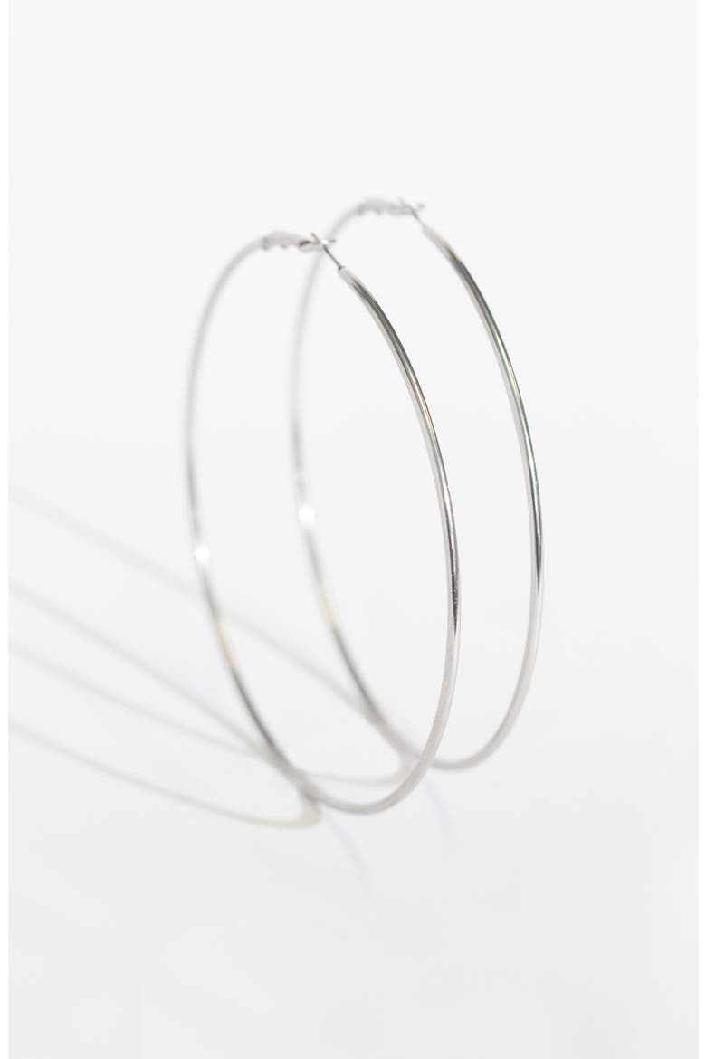Set Of 3 Plain Jane Hoop Earrings, Alternate, color, GOLD