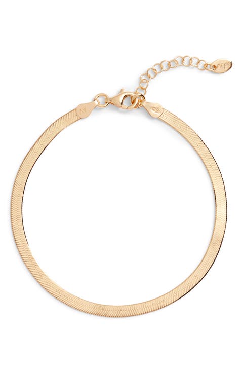 Argento Vivo Herringbone Chain Bracelet