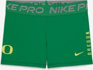 Nike Women's Nike Green Oregon Ducks Pro Dri-FIT Mid-Rise Shorts