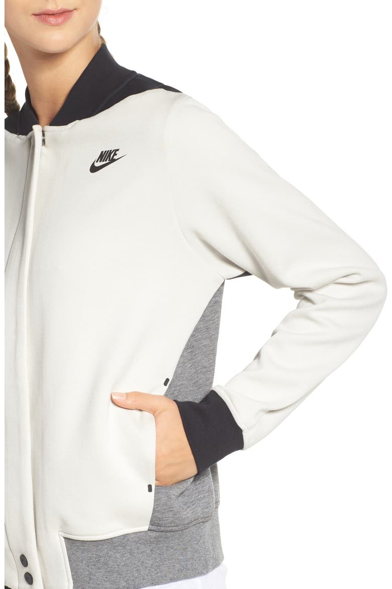 Destroyer Track Jacket, Alternate, color, LIGHT BONE/ CARBON/ BLACK