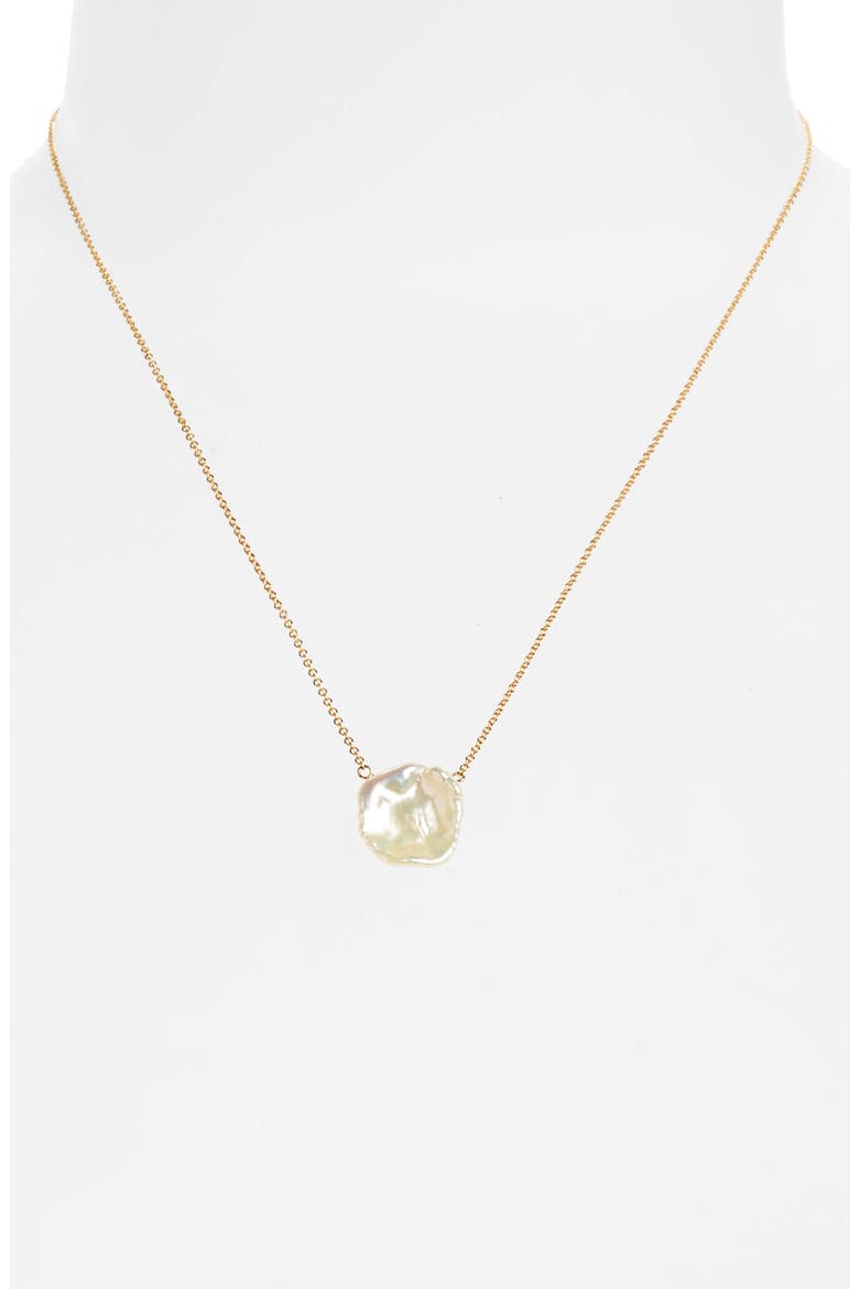 Reminder - One in a Million Keshi Pearl Pendant Necklace, Alternate, color, GOLD