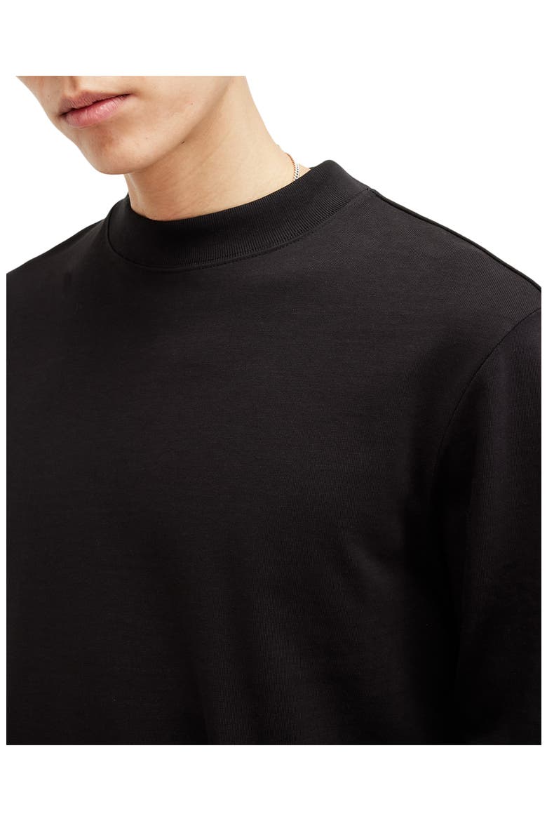 Long Sleeve Cotton T-Shirt, Alternate, color, JET BLACK