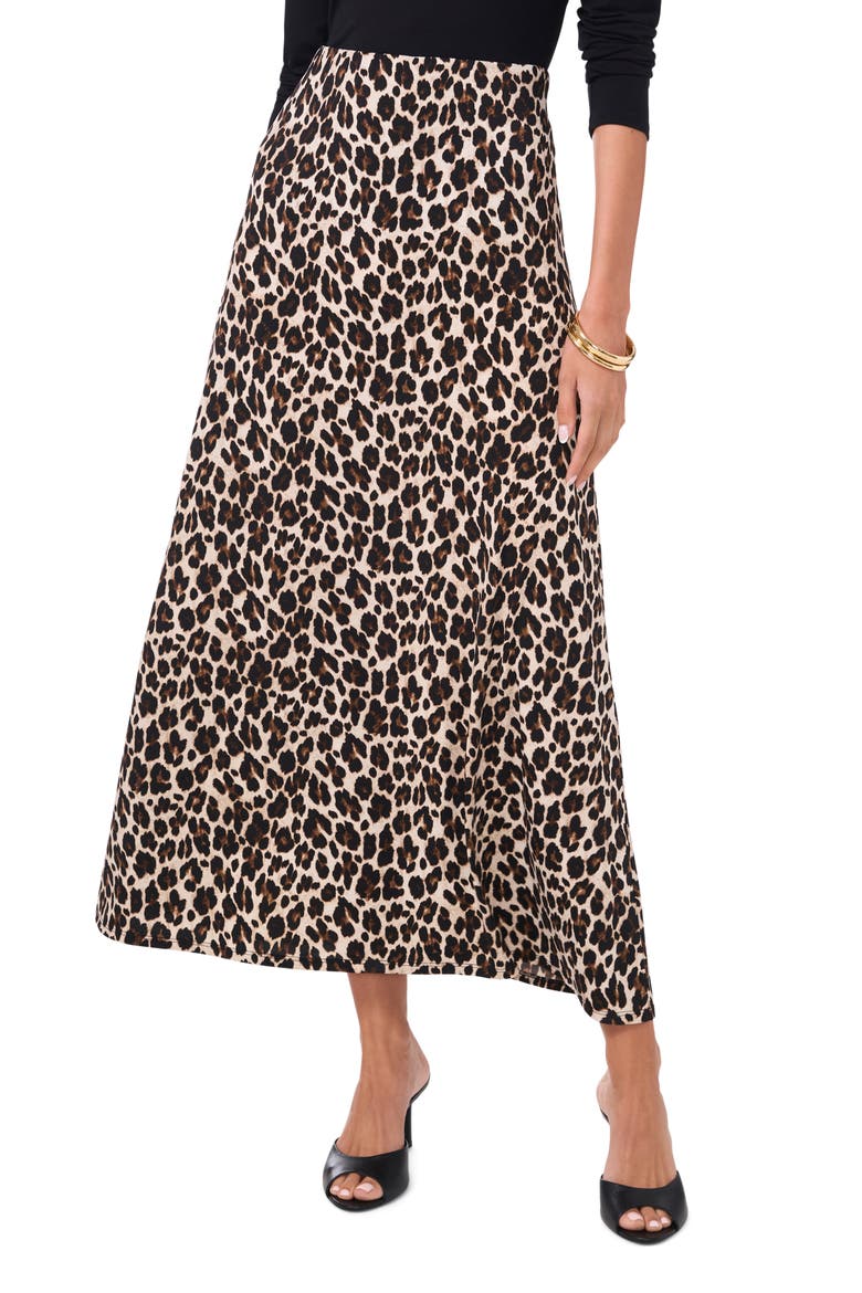 A-Line Midi Skirt, Main, color, RICH BLACK