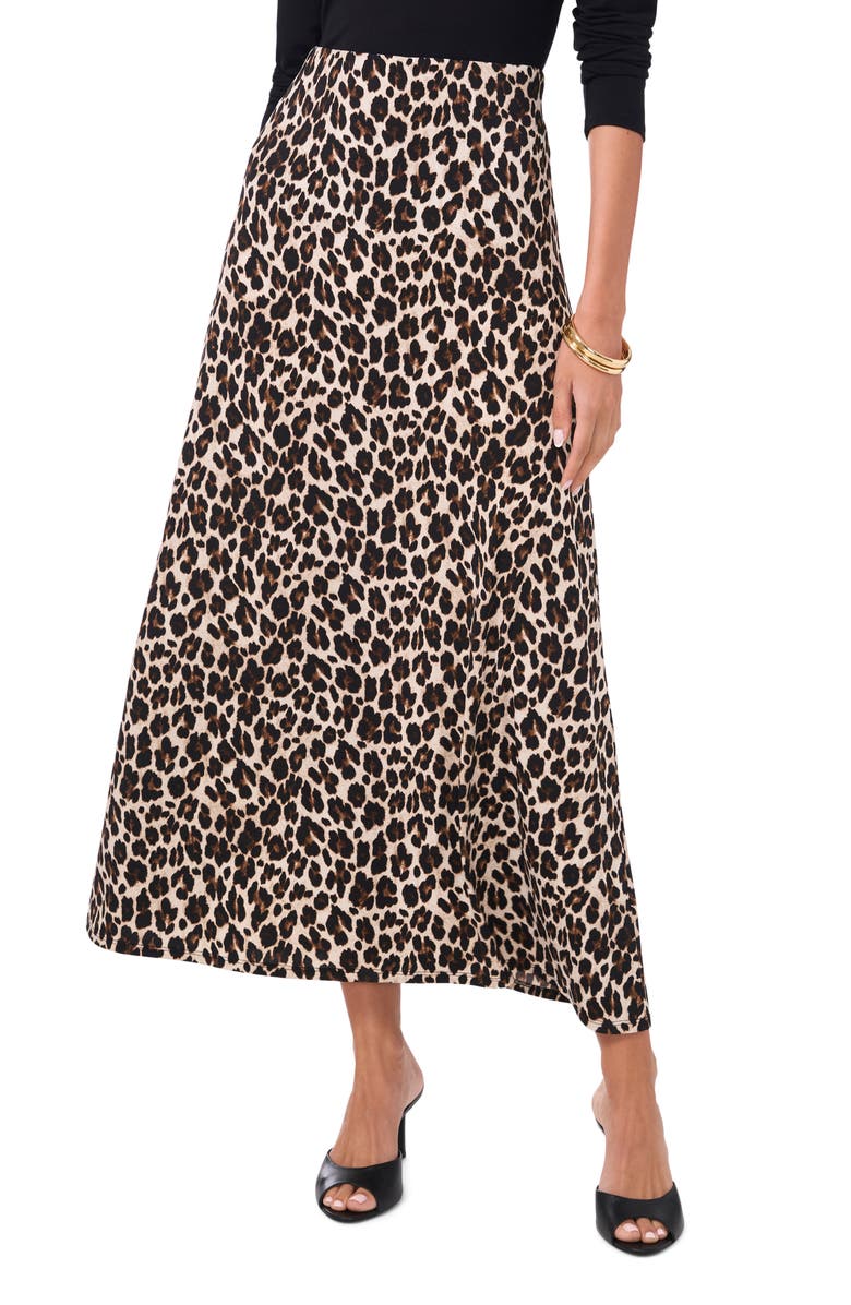 Vince Camuto A-Line Midi Skirt, Main, color, Rich Black