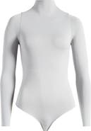 SKIMS Essential Bodysuits Mock Neck Long Sleeve Bodysuit