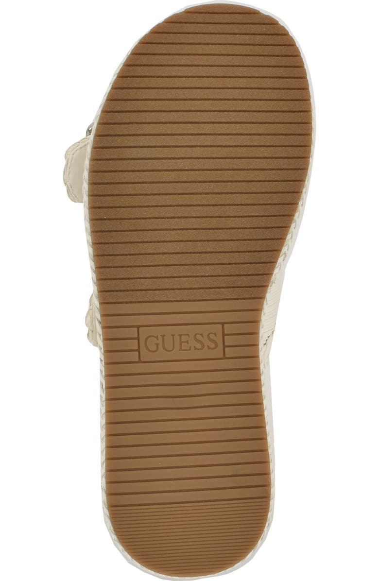GUESS Binks 2 Platform Sandal, Alternate, color, Ivory