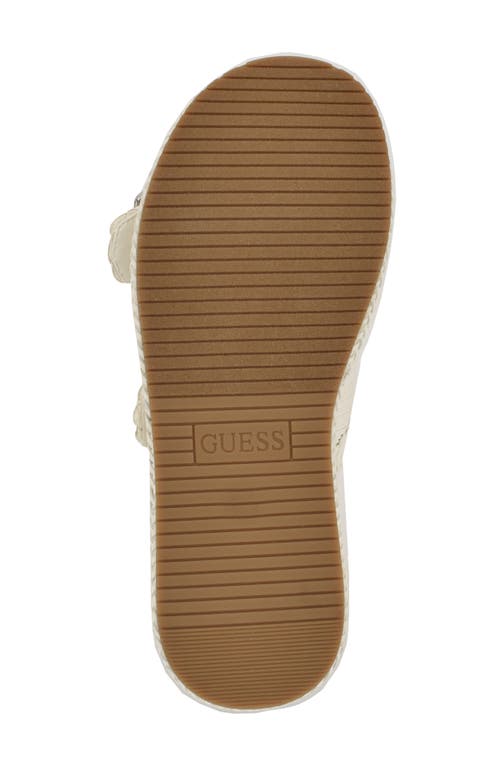 Guess Binks 2 Platform Sandal In Ivory
