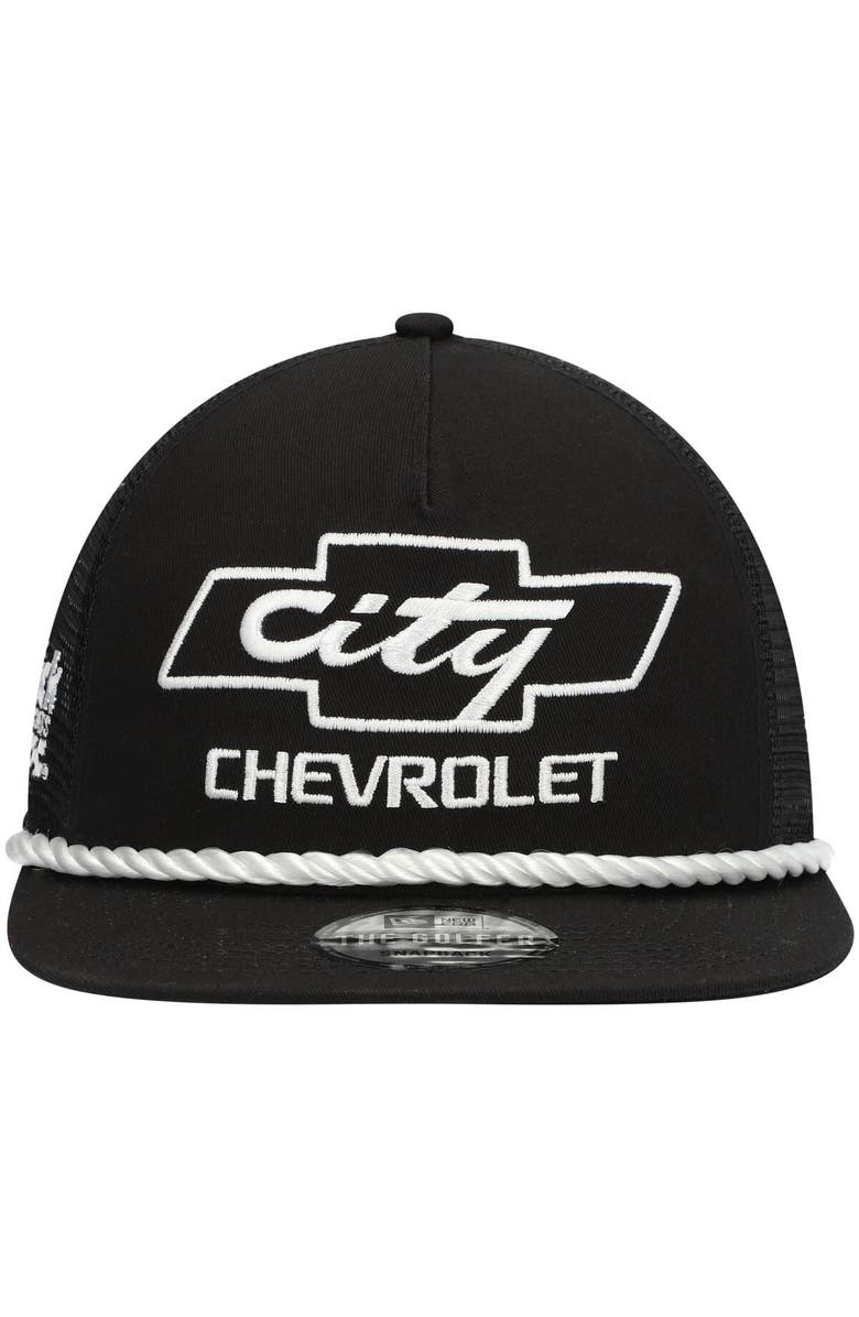 New Era Men's New Era Black Chevrolet Golfer Snapback Hat, Alternate, color, 