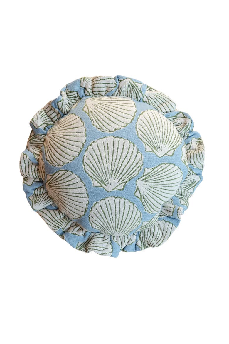 Cotton Shell Pillowcase, Main, color, Blue Shell