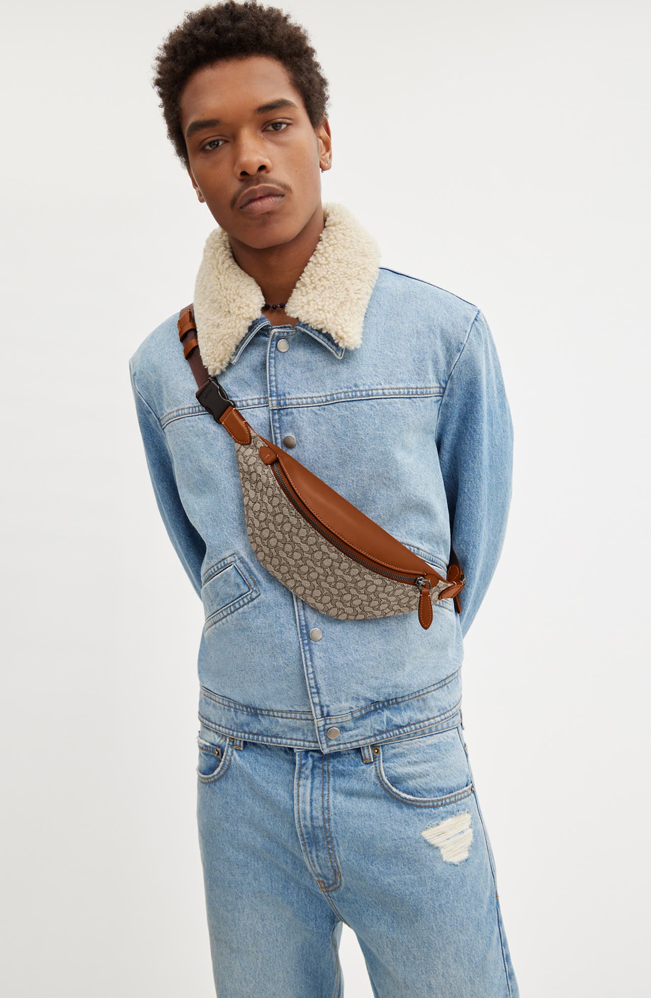 COACH Charter Signature Belt Bag, Alternate, color, 