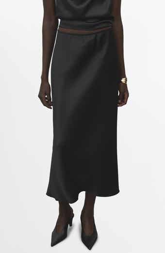 Satin Midi Skirt