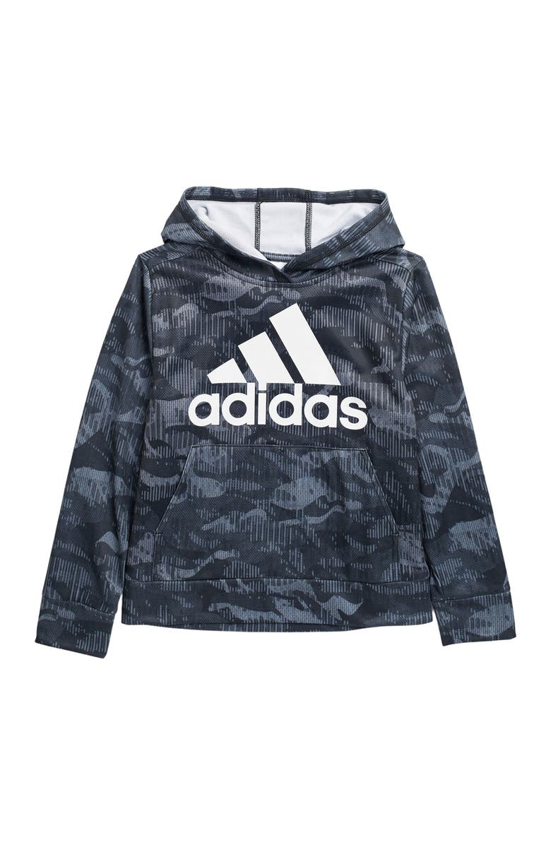 adidas Camo Hooded Pullover, Main, color,