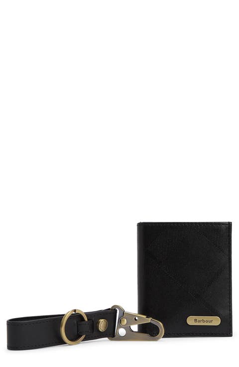 Brunton Leather Card Case & Key Fob Gift Set