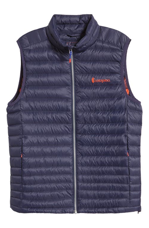 Cotopaxi Fuego Water Resistant 800 Fill Power Down Vest In Blue