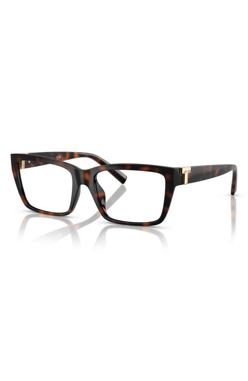 Tiffany & Co . 52mm Pillow Optical Glasses In Havana