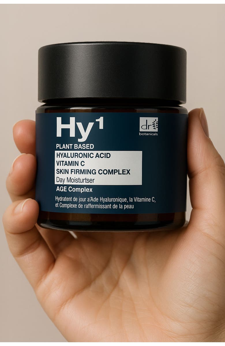 DR BOTANICALS Hyaluronic Acid 1% & Vitamin C 1% & Skin Firming Complex 1% Day Moisturiser 60ml, Alternate, color, White