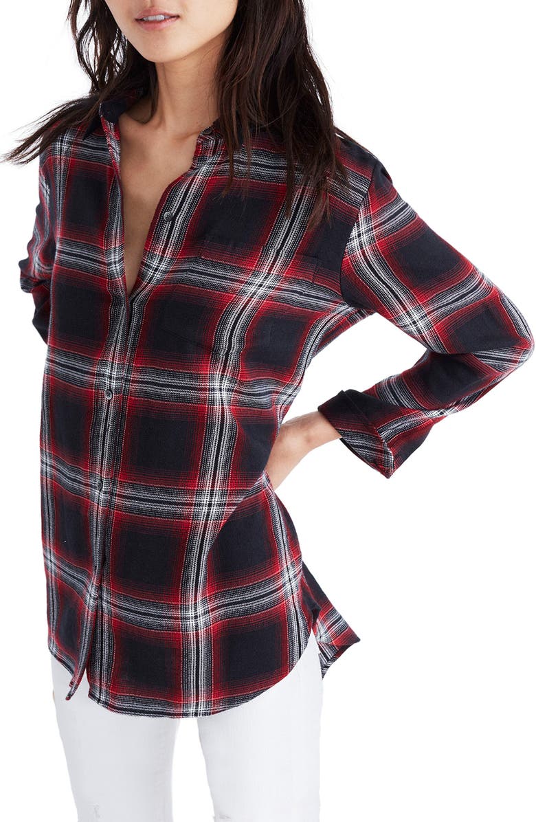 Madewell Classic Ex-Boyfriend Shirt, Main, color, 