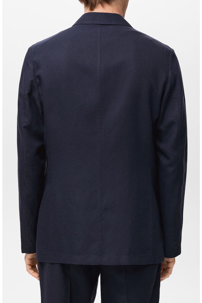 Slim Fit Slub Lyocell & Linen Suit Jacket, Alternate, color, NAVY