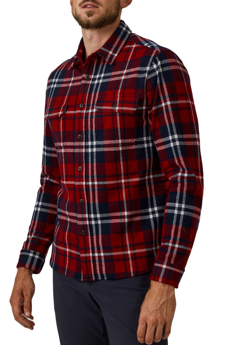 7 Diamonds Generation Plaid Double Knit Button-Up Shirt, Main, color, 