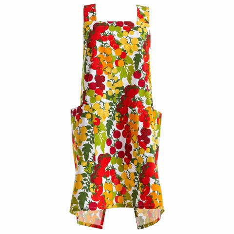 Garden Tomato Pinafore Apron Multi Cotton Everyday