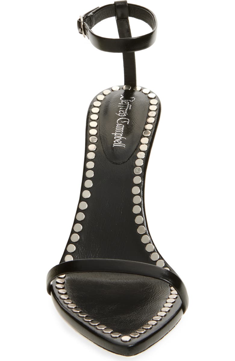 Jeffrey Campbell Obsession Ankle Strap Sandal, Alternate, color, Black Silver