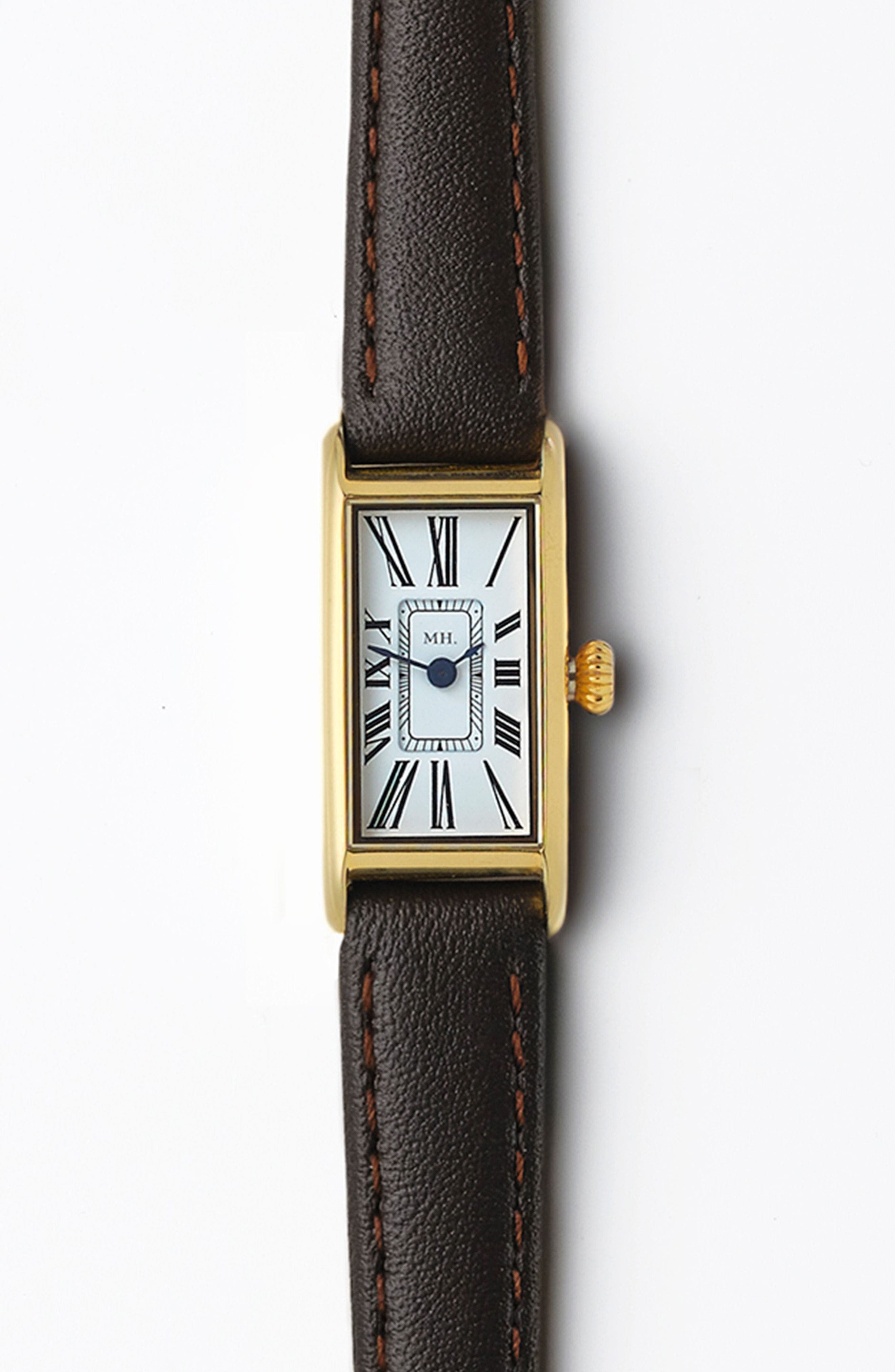 Gold Watch - Espresso Strap