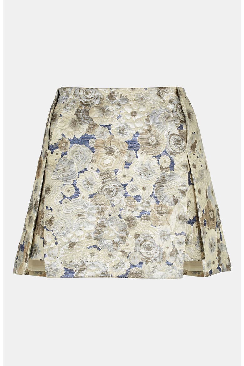 Floral Jacquard Skirt, Main, color, ICE BLUE