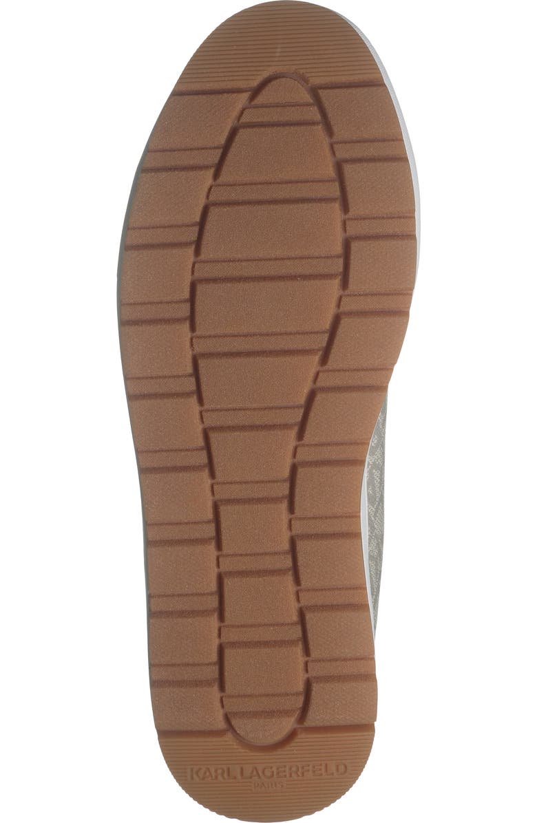 KARL LAGERFELD PARIS Allover Logo Sneaker, Alternate, color, Grey/ White