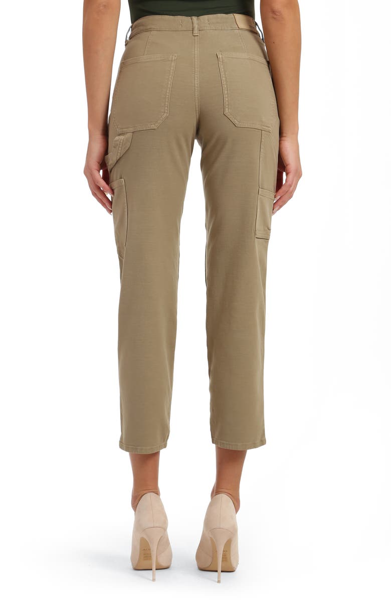 Mavi Jeans Luisa Luxe Twill Ankle Pants, Alternate, color, Beige Luxe Twill