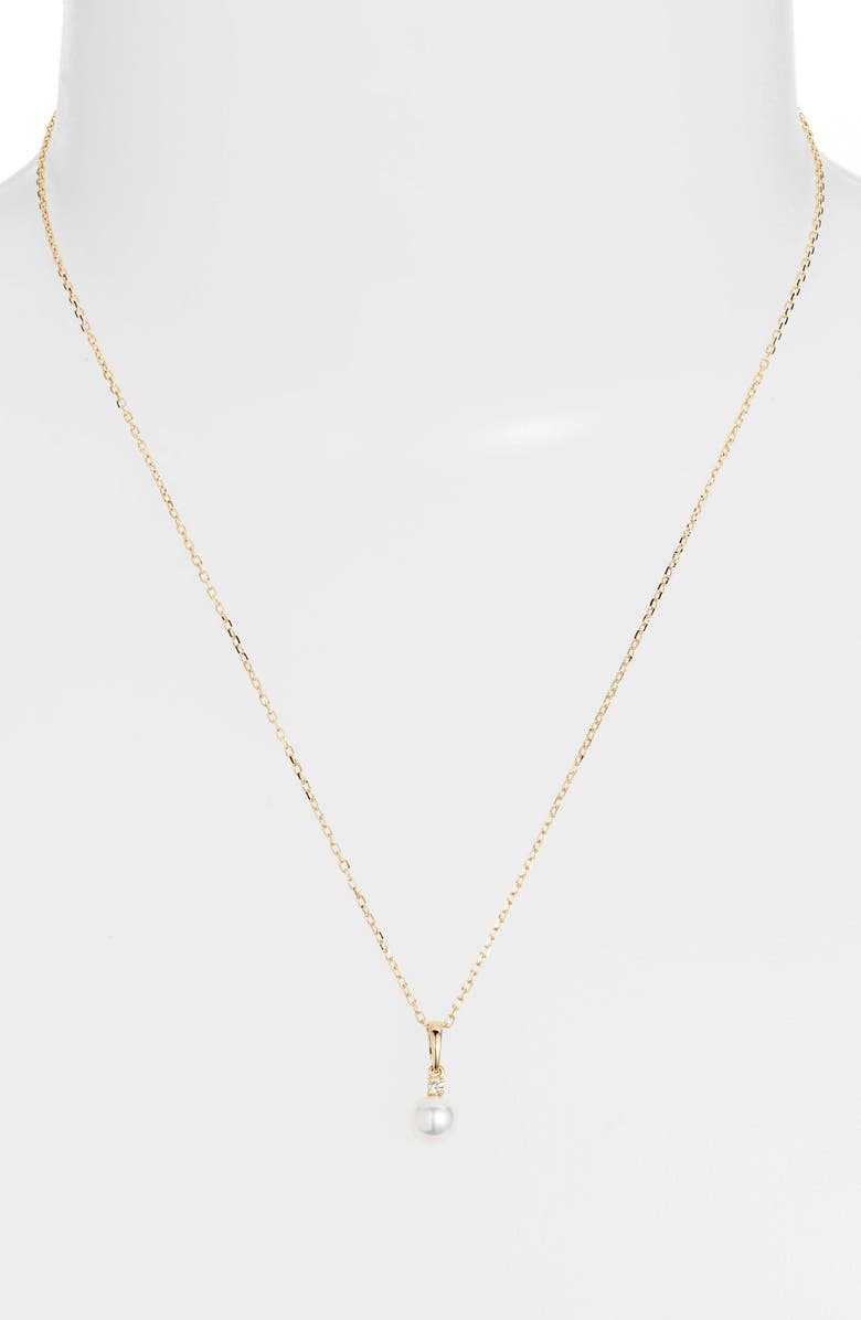 Mikimoto Everyday Essentials 18K Pearl Necklace and Stud Earrings Set, Alternate, color,