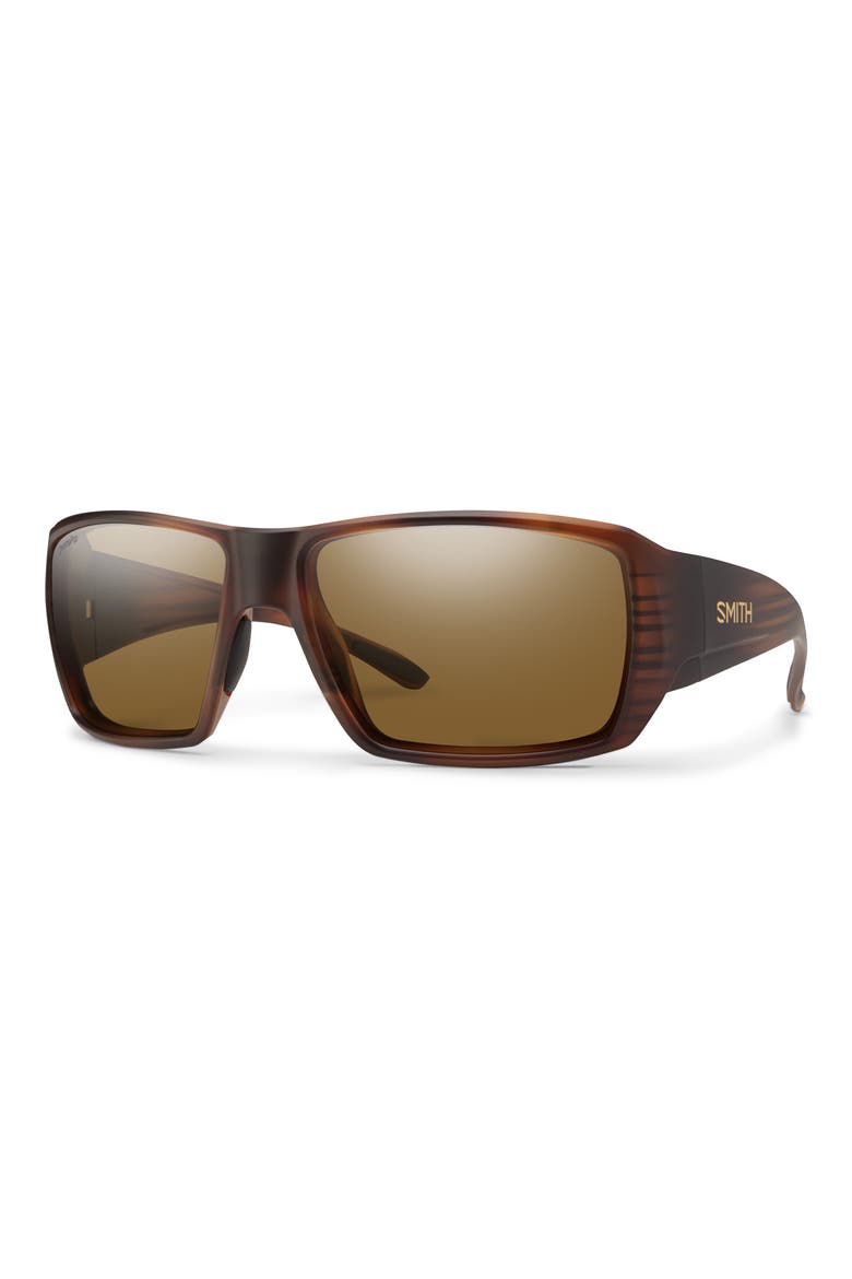 Guide's Choice 58mm ChromaPop™ Polarized Wraparound Sunglasses, Alternate, color, TORTOISE / CHROMAPOP BROWN