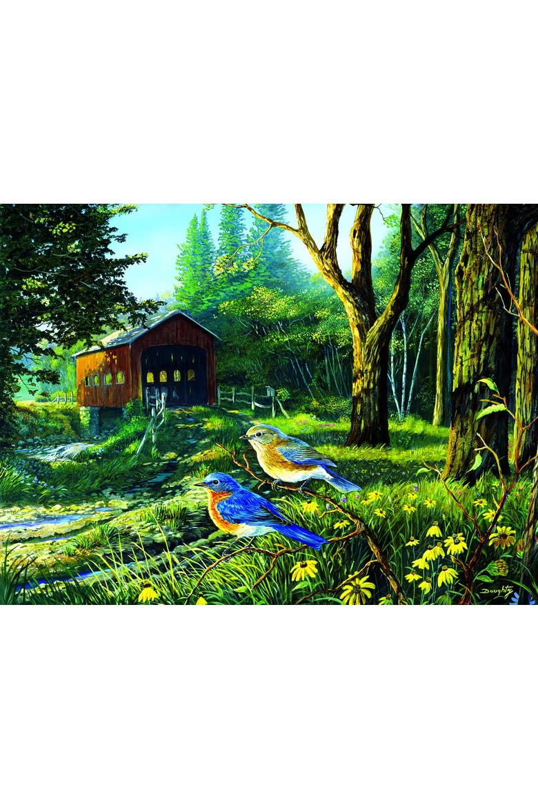 Sleepy Hollow Blue Birds 1000 piece Jigsaw Puzzle for Adults, Alternate, color, Multicolor