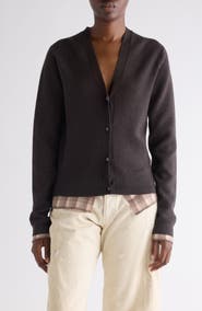 Acne Studios Prelayered Wool Cardigan