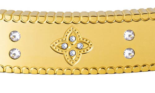 Adornia Tarnish Resistant Cubic Zirconia Bangle Bracelet In Gold