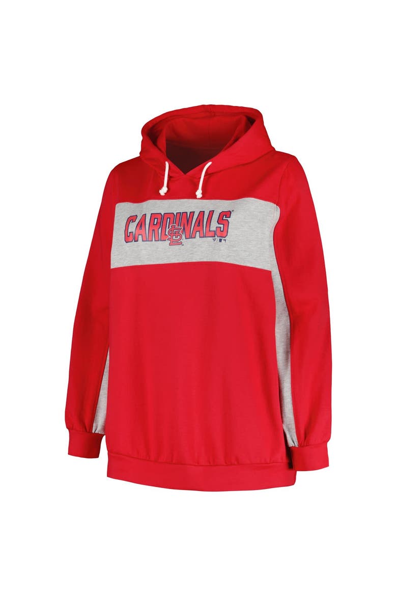 Women's Profile Red St. Louis Cardinals Plus Size Pullover Hoodie, Alternate, color, Red