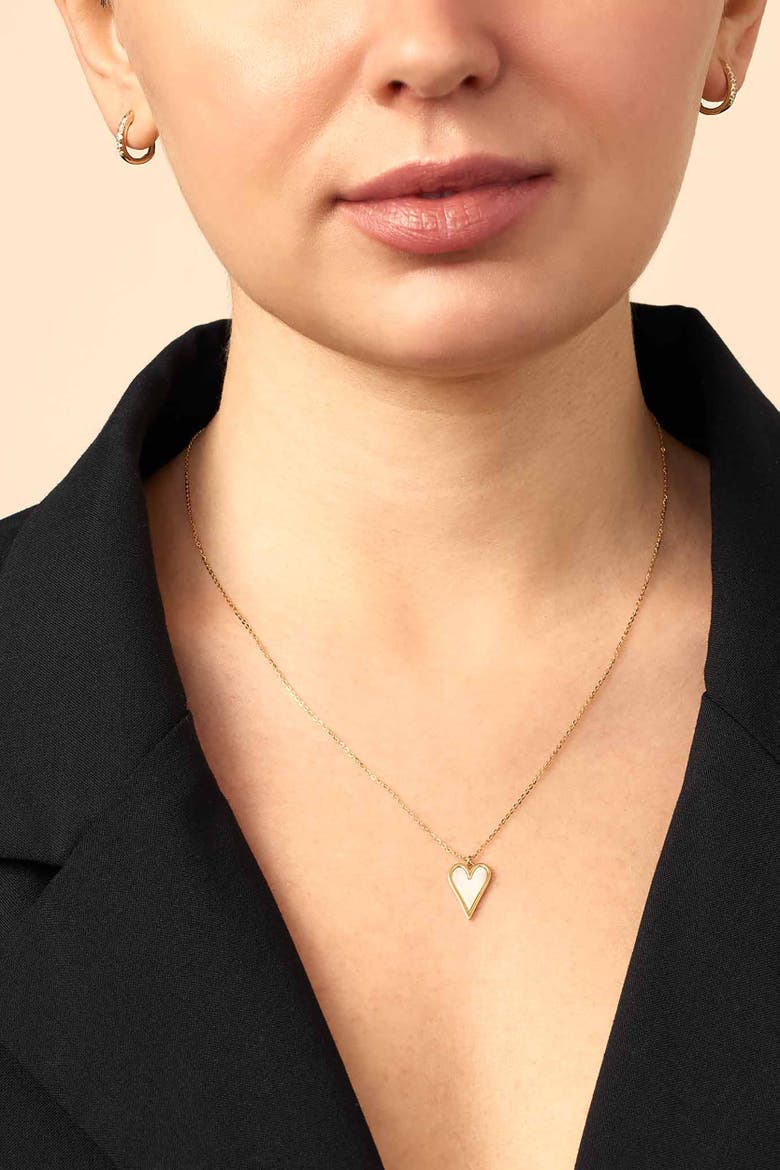14K Yellow Gold Pure Heart Pendant Necklace, Alternate, color, Yellow Gold