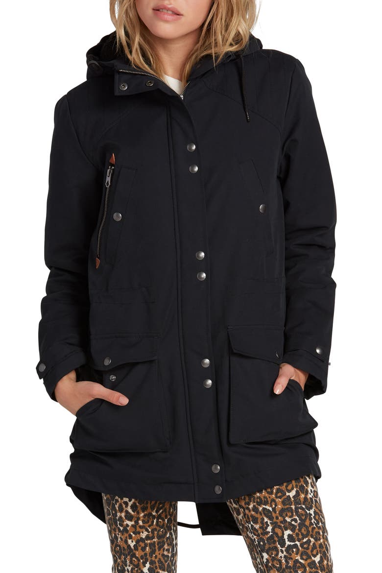 Walk on By 5K Parka, Main, color, BLACK