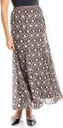 MAX STUDIO Georgette Godet Maxi Skirt