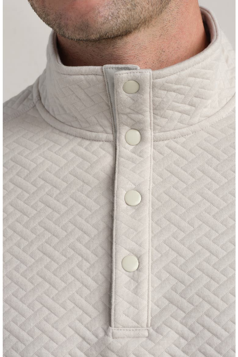 Weekend Quilted Pullover, Alternate, color, BONE