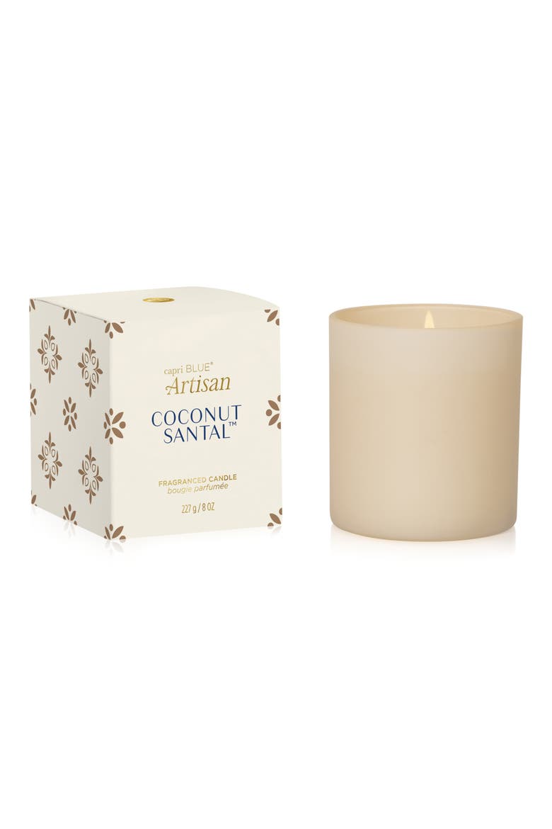 Terrazza Velluto Blue Jean Boxed Tumbler Candle, Main, color, PORCELAIN