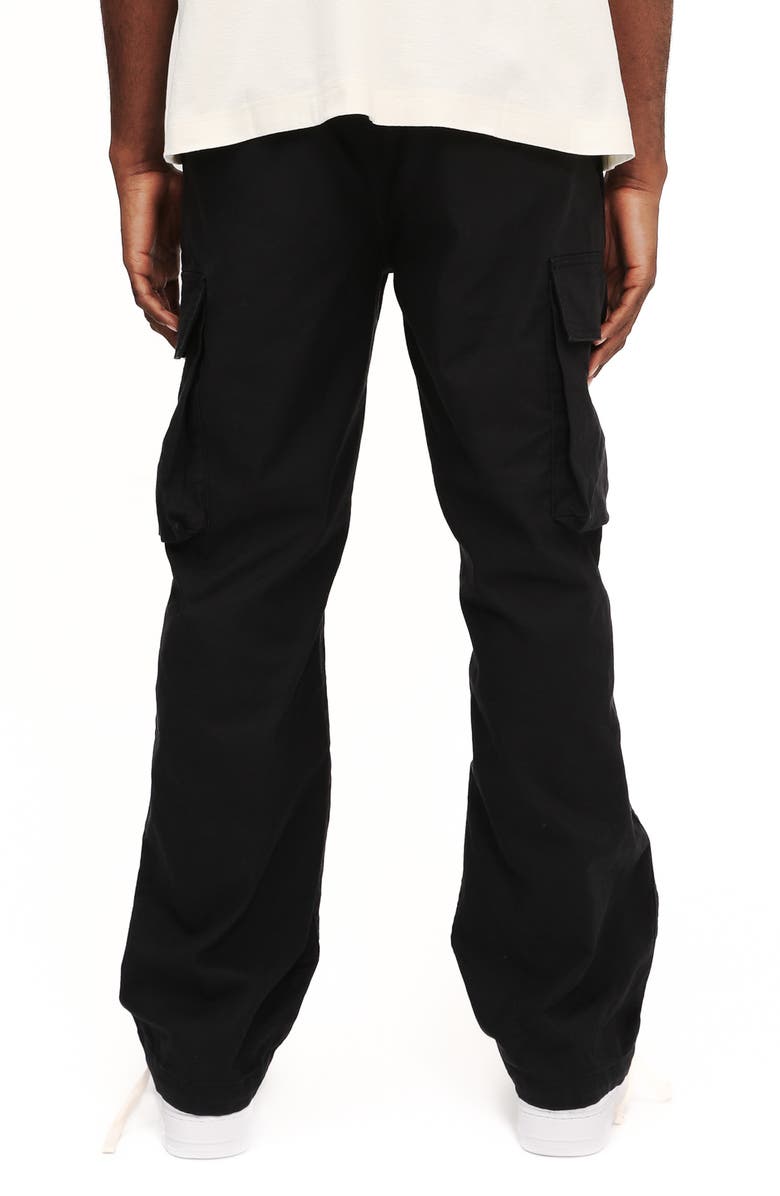 PURPLE BRAND Cotton Cargo Pants, Alternate, color, Black
