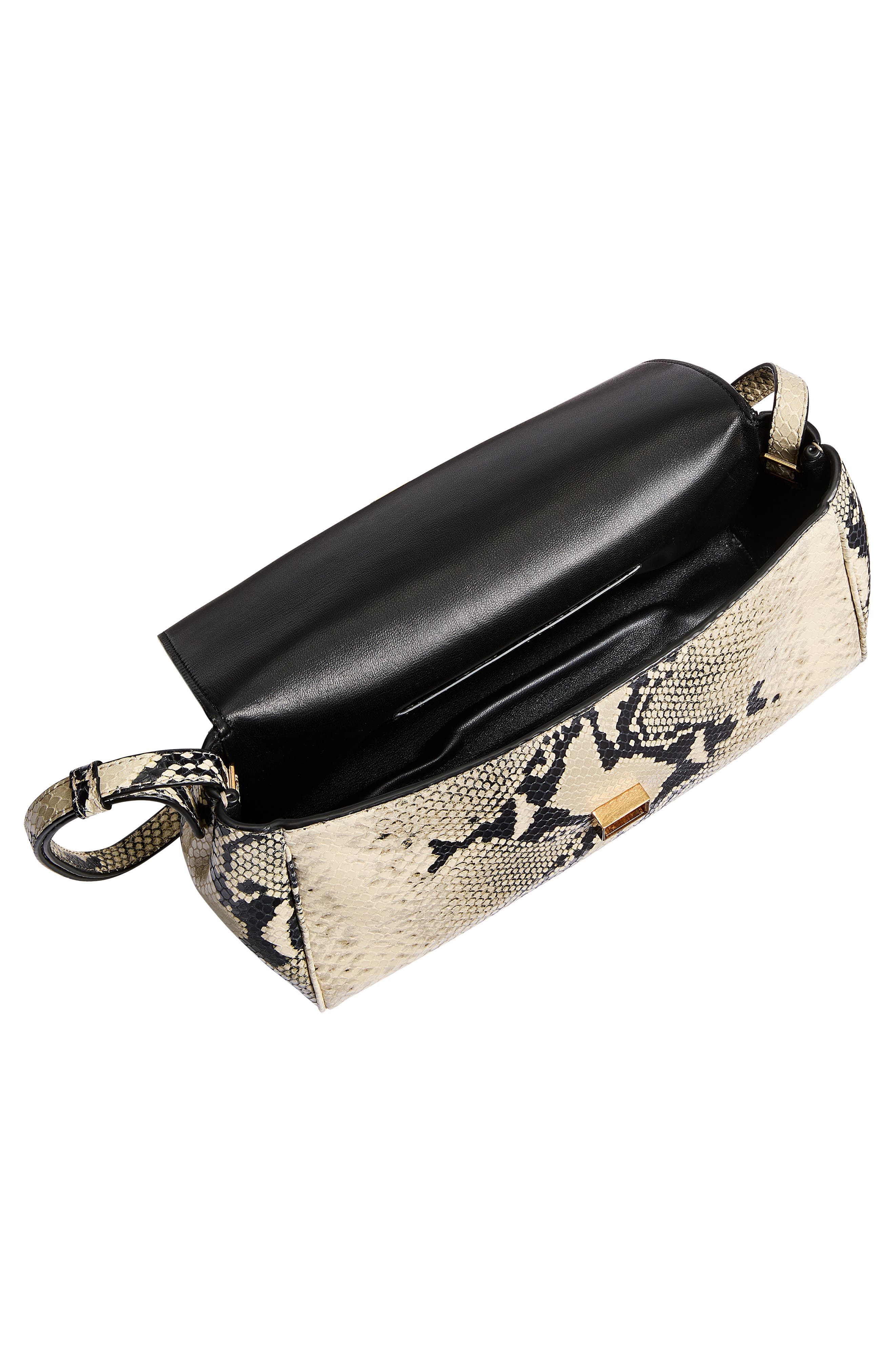 Khaite Audrey Python Print Leather Crossbody Bag, Alternate, color, 