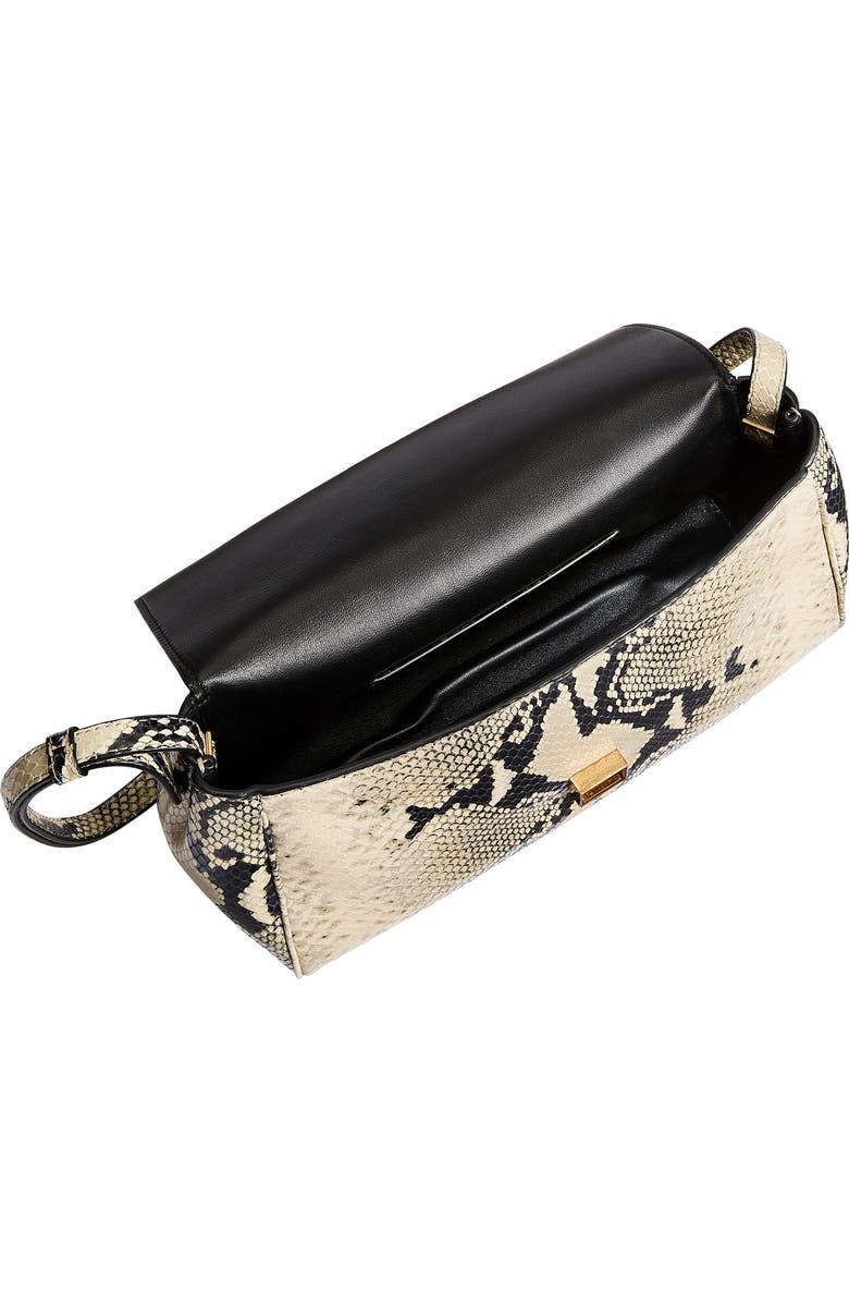 Khaite Audrey Python Print Leather Crossbody Bag, Alternate, color,