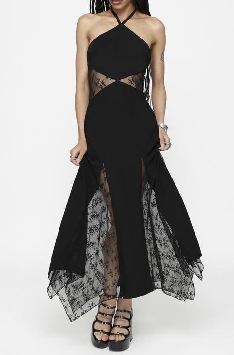 Endora Lace Side Panel Maxi Dress