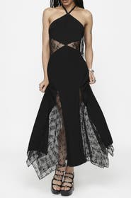 Disturbia Endora Lace Side Panel Maxi Dress